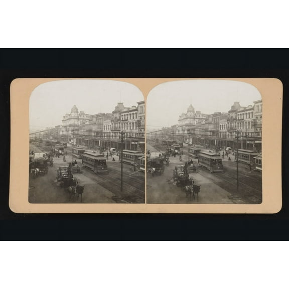 Print: Canal Street, The Main Thoroughfare Of New Orleans, La., 1901