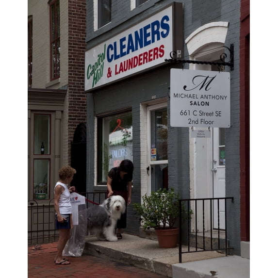 Print: Capitol Hill Cleaners Near Eastern Market, A Public Market In The