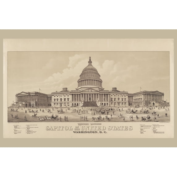 Print: Capitol Of The United States Washington, D.C.