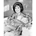 thumbnail image 1 of Print: Care Worker Sits Behind Large Stack Of Mail, 1963, 1 of 4