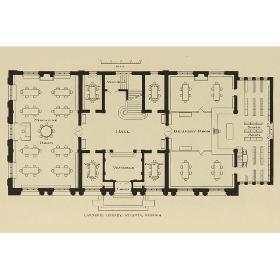 Print: Carnegie Library, Atlanta, Georgia, 1917