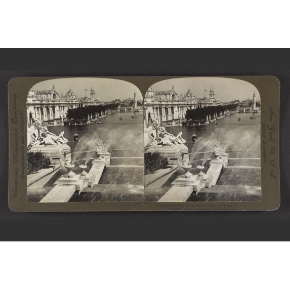 Print: Cascades And Lagoon, World's Fair, St. Louis, U. S. A., 1904