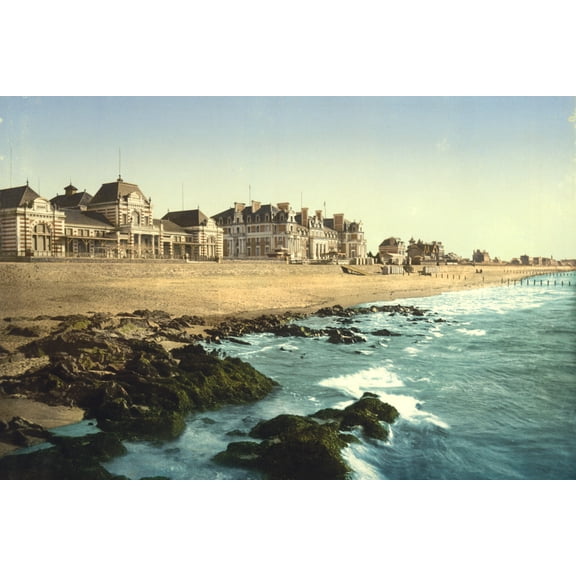 Print: Casino And Grand Hotel, Parame, France, circa 1890