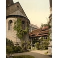 thumbnail image 1 of Print: Cathedral, Churchyard And 1,000 Year Old Rose Tree, Hildesheim, 1 of 4