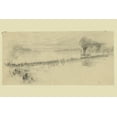thumbnail image 1 of Print: Cavalry Riding Across A Pontoon Bridge, circa 1860, 1 of 4
