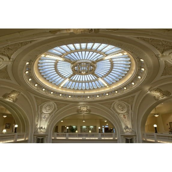 Print: Ceiling View Of The Battle House Lobby Located In Mobile, Alabama