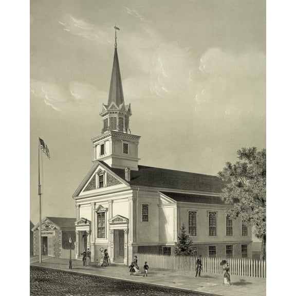 Print: Central Baptist Church, Newport, Rhode Island, 1879