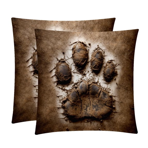 Print Chair Pillow Covers Set with Velvet Material, Unique Patterns, 16x16, 18x18, 20x20 Inches, 2 Items Included for Throw Pillows, Pillow Inserts