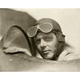 thumbnail image 1 of Print: Charles Lindbergh, Wearing Helmet With Goggles Up, In Open Cockpit, 1 of 4