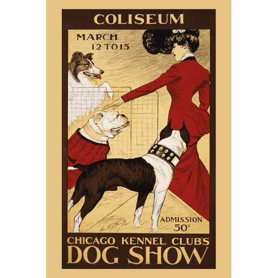 Print: Chicago Kennel Club's Dog Show, 1902