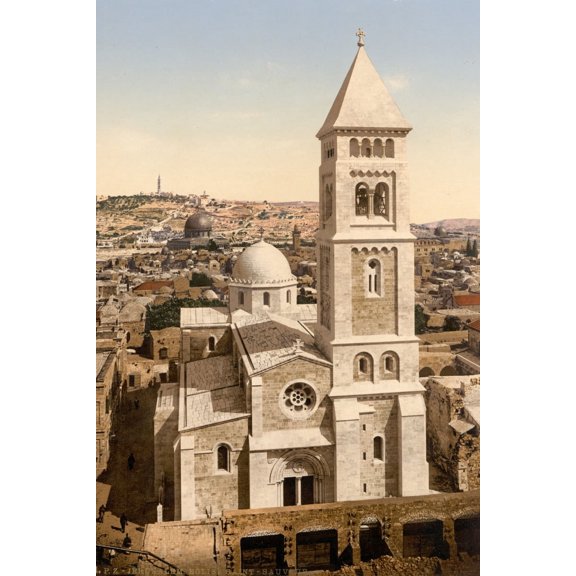 Print: Church Of St. Saviour, Jerusalem, Holy Land, circa 1890