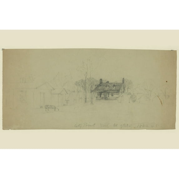 Print: City Point Genl. Hd.qts-- 1864-5