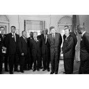 Print: Civil Rights Leaders Meet With JFK In Oval Office, View 2
