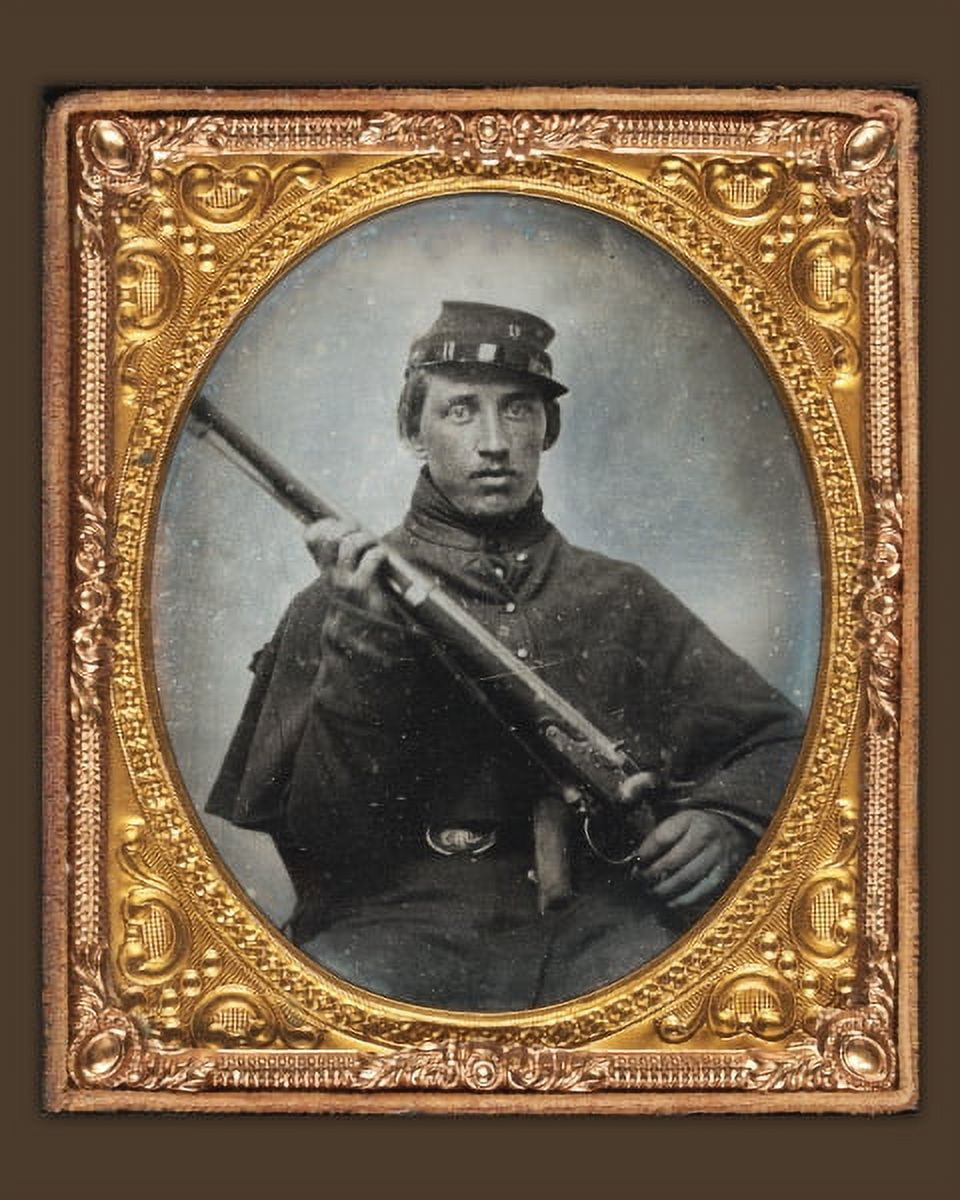 Print: Civil War Soldier In Union Greatcoat, circa 1861-1865 - Walmart.com