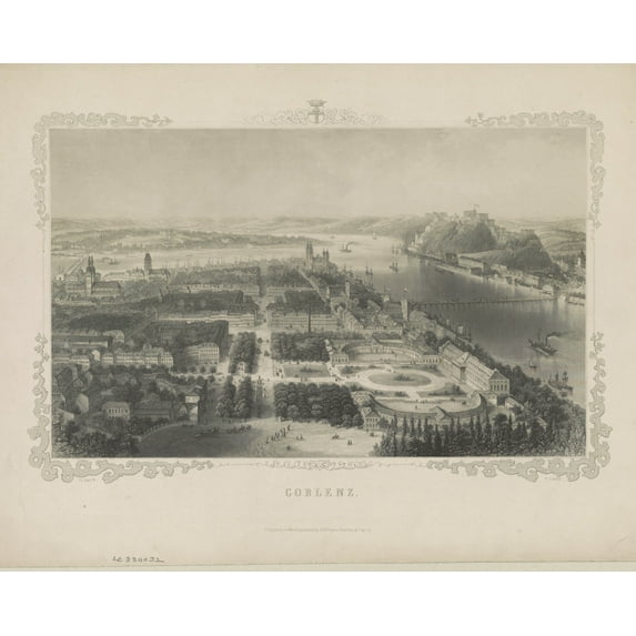 Print: Coblenz, circa 1850