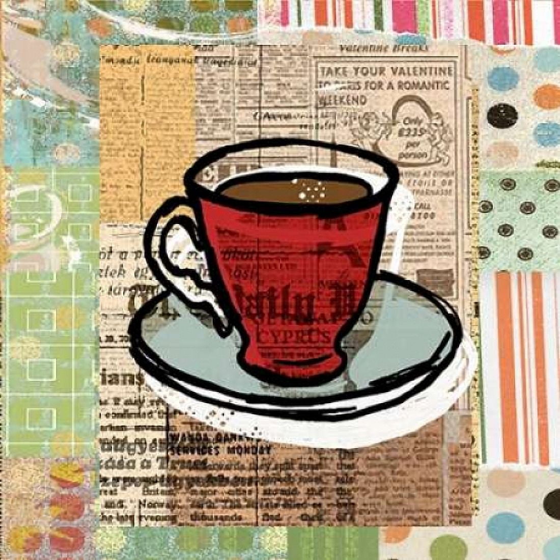 Print Coffee Canvas Art - Walter Robertson (24 x 24)