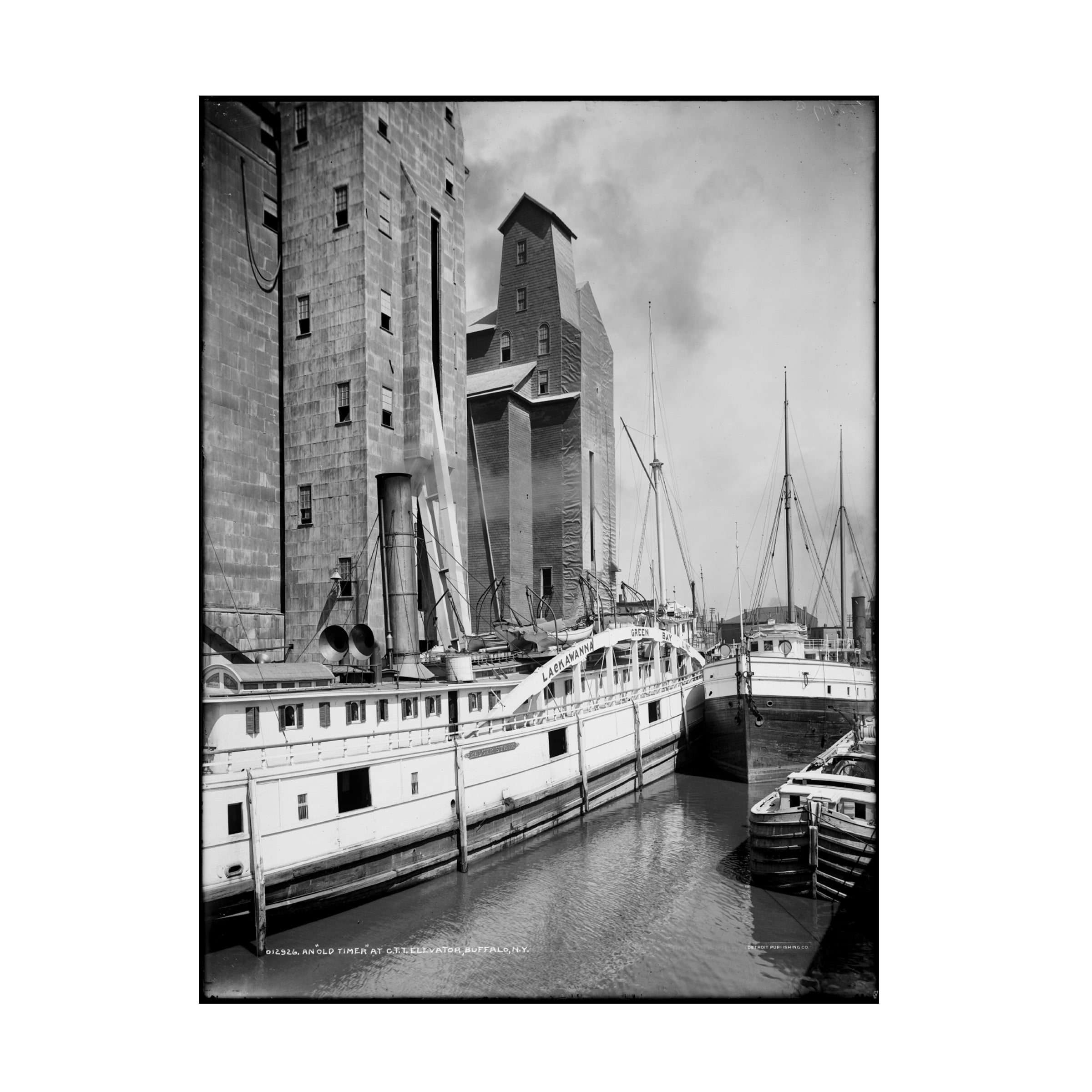 Print Collection 'An Old Timer at CTT Grain Elevator Buffalo NY' Canvas Art