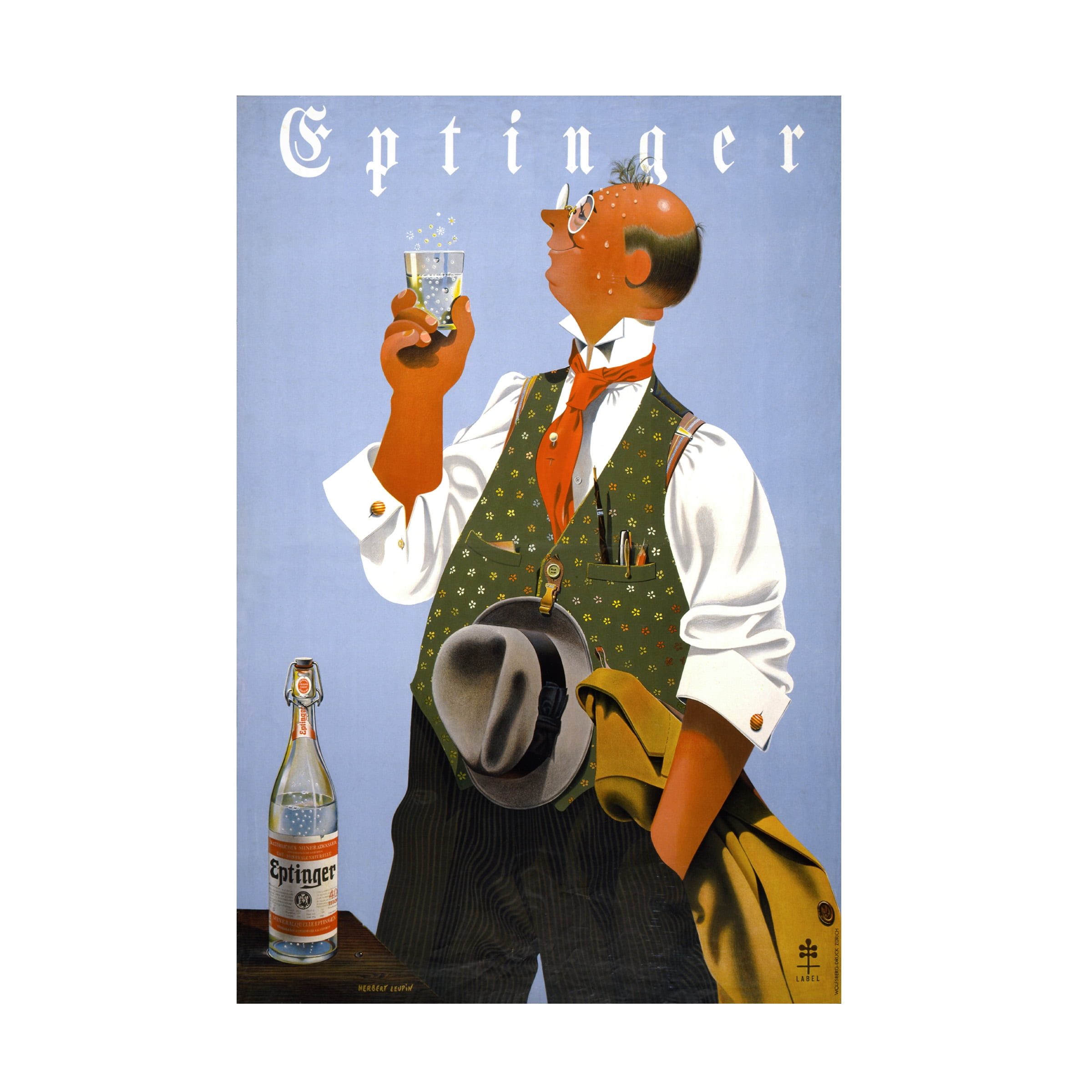 Print Collection 'Eptinger by Herbert Leupin' Canvas Art