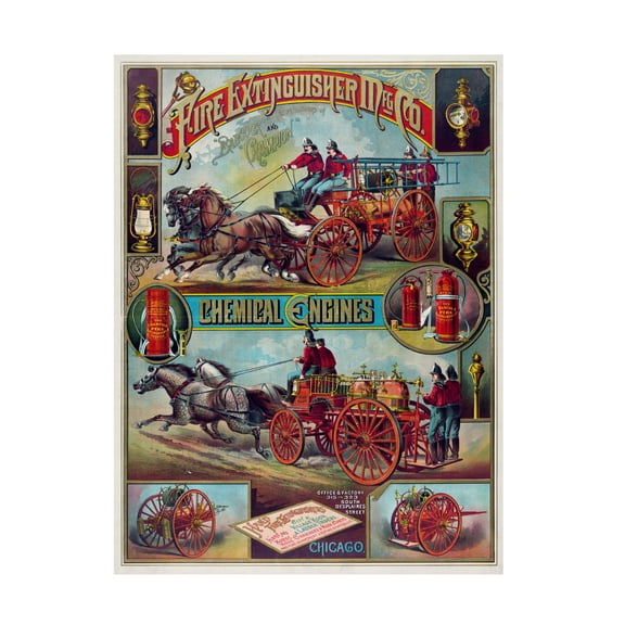 Print Collection 'Fire Extinguisher Mfg Co' Canvas Art