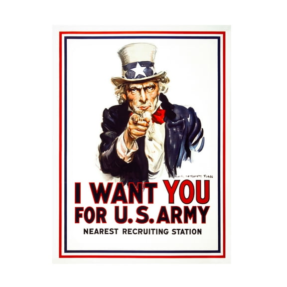 Print Collection 'I Want You For US Army' Canvas Art