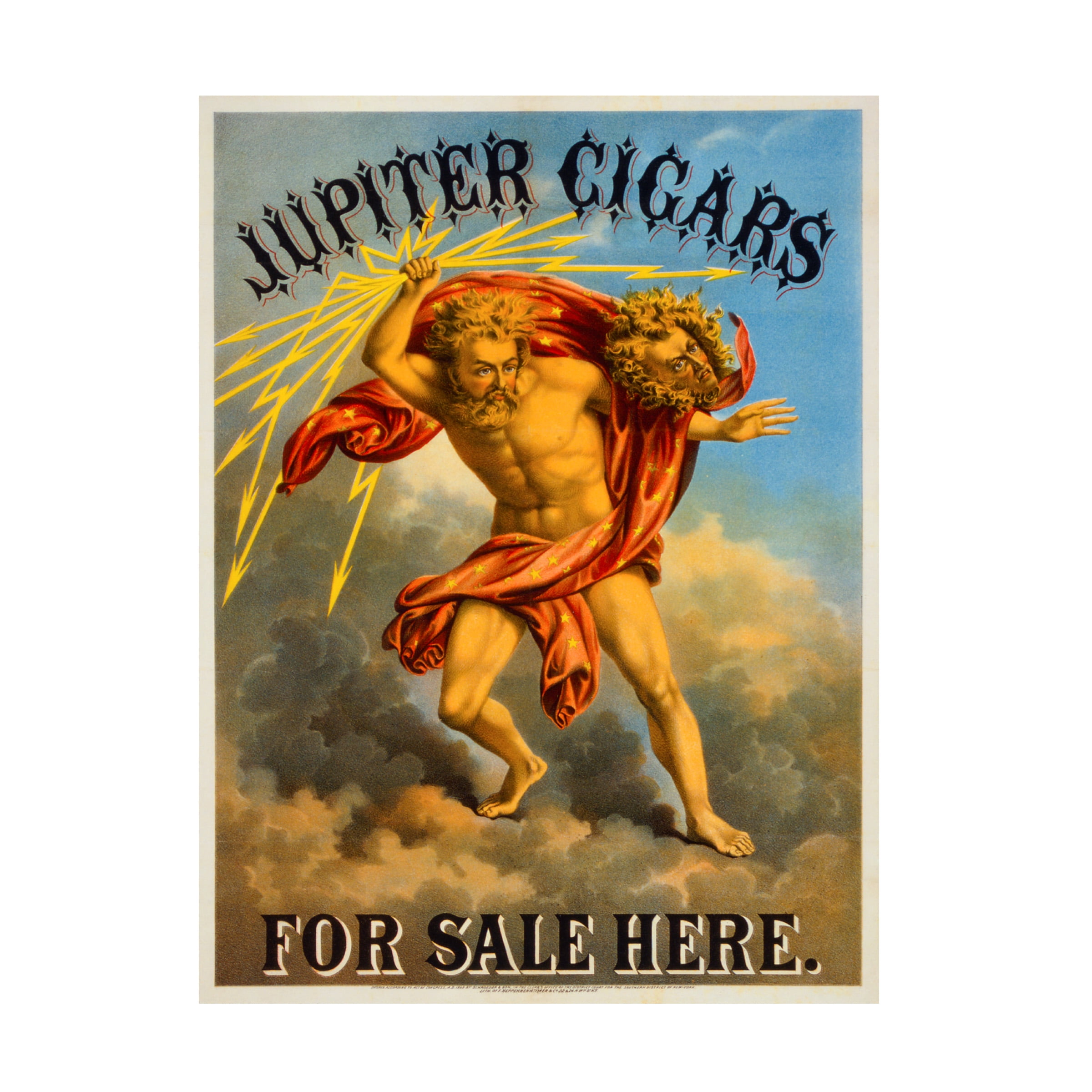Print Collection 'Jupiter Cigars For Sale Here' Canvas Art