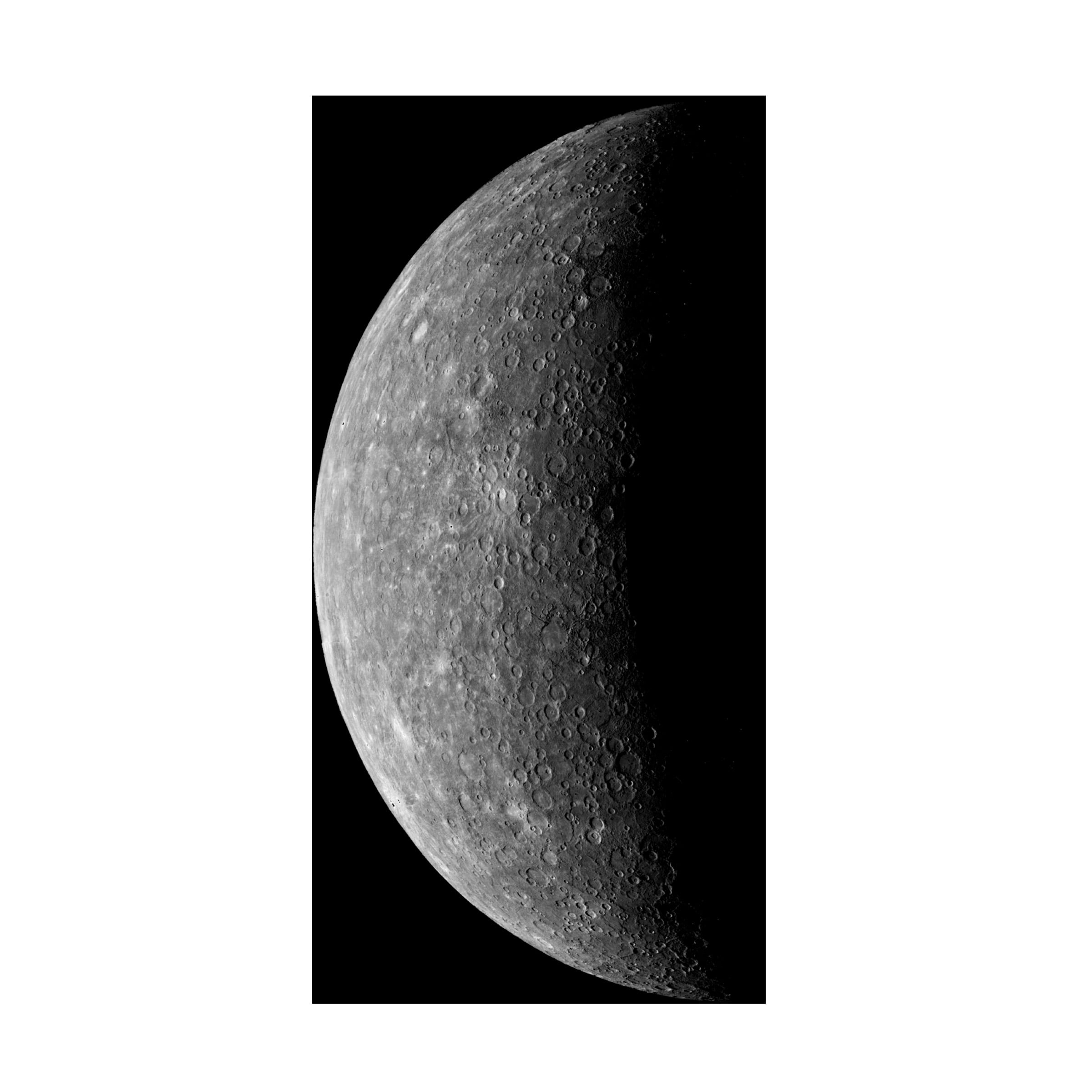 Trademark Fine Art Print Collection Planet Mercury March 24 1974 Canvas Wall Art - 24x47