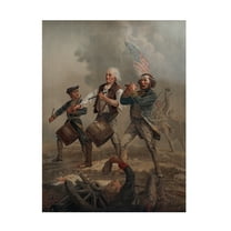 Trademark Fine Art Print Collection Yankee Doodle 1776 Canvas Wall Art - 35x47