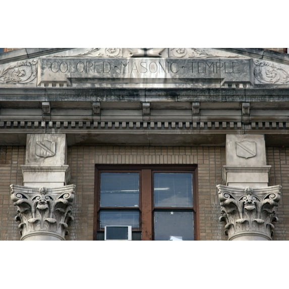 Print: Colored Masonic Temple Located In Downtown Birmingham, Alabama, 2010