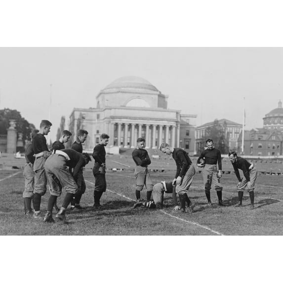 Print: Columbia University Football, Metcalf Training Half-Back