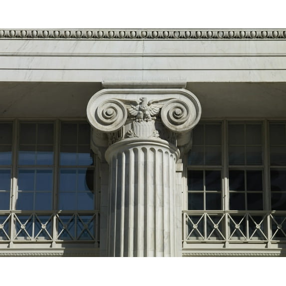 Print: Column Detail, Byron R. White U.S. Courthouse, Denver, Colorado