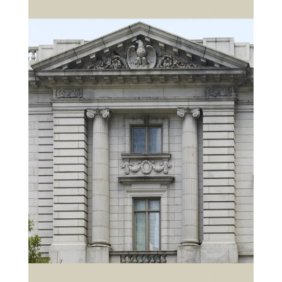 Print: Column Detail, U.S. Custom House, Houston, Texas, 2008