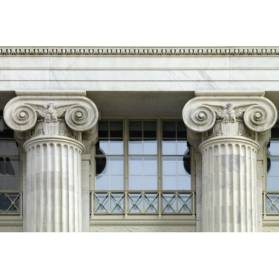 Print: Columns Detail, Byron R. White U.S. Courthouse, Denver, Colorado