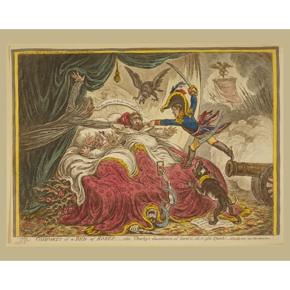Print: Comfort Of A Bed Of Roses, 1806