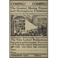 thumbnail image 1 of Print: Coming! Coming! The Greatest Moving Picture And Stereopticon, 1 of 4
