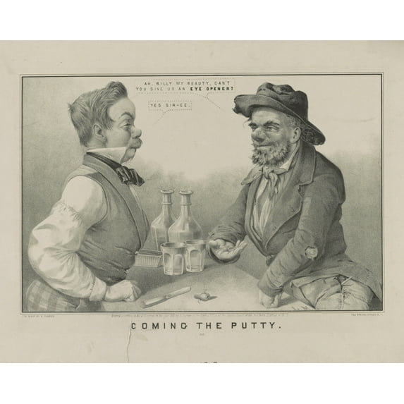 Print: Coming The Putty, 1853
