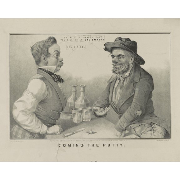 Print: Coming The Putty, 1853