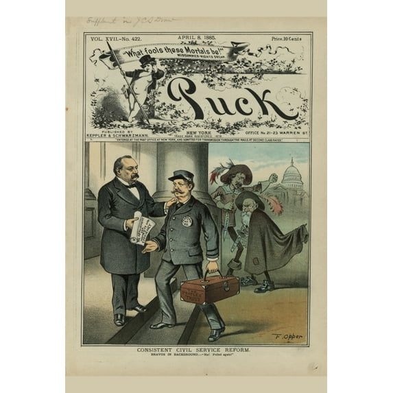 Print: Consistent Civil Service Reform, 1885