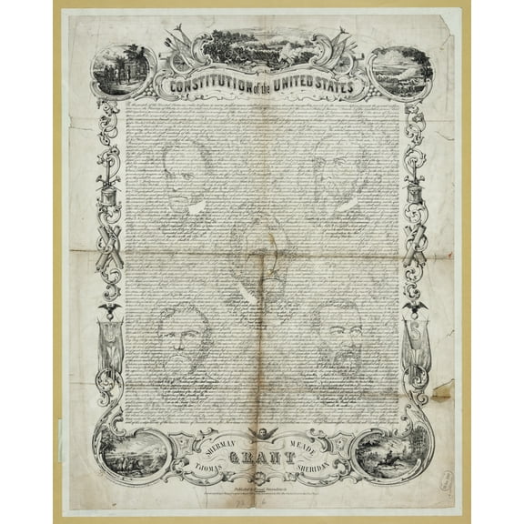 Print: Constitution Of The United States, 1867