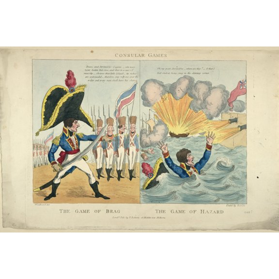 Print: Consular Games - The Game Of Brag - The Game Of Hazard, 1804