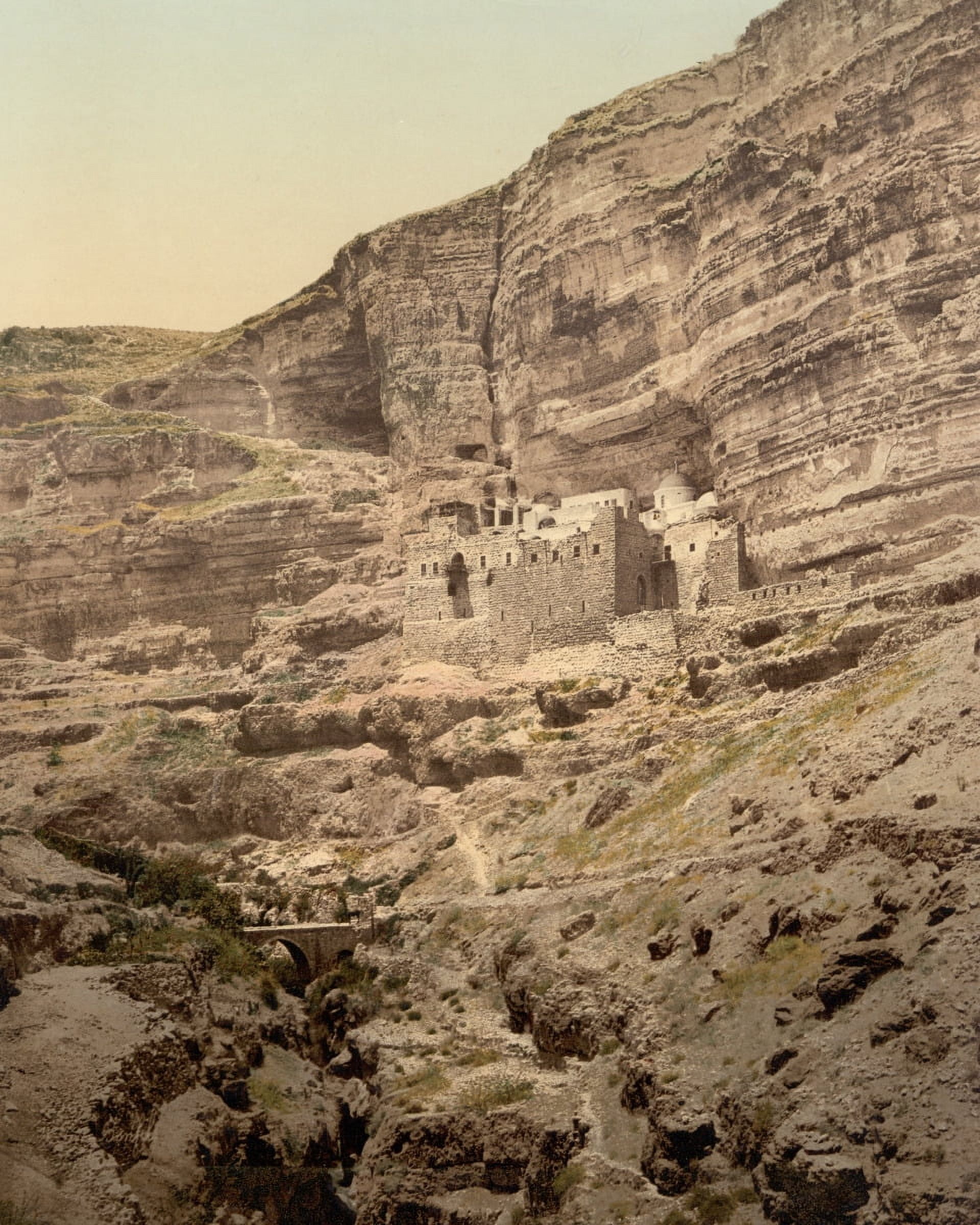 Print: Convent Of Elijah And Brook Of Kerith, Wady-El-Keit, Holy Land ...