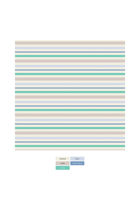 Print Convertible Sleeper with Zipper in Mythical Stripe (Newborn)