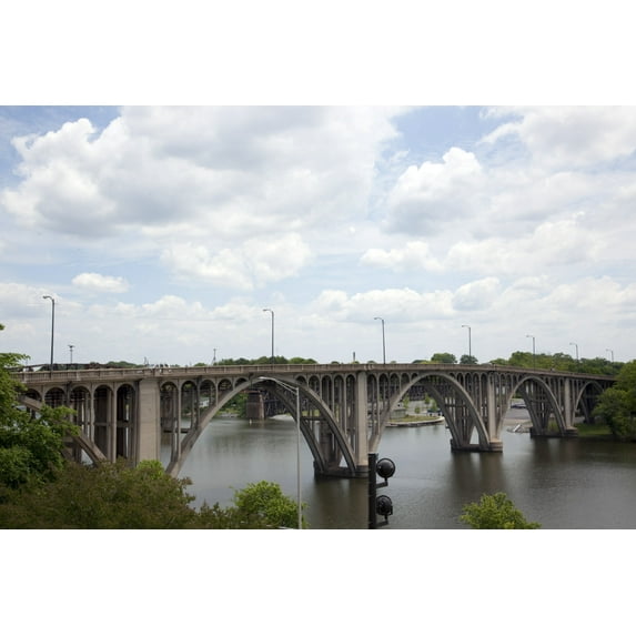 Print: Coosa River Bridge In Gadsden, Alabama, 2010