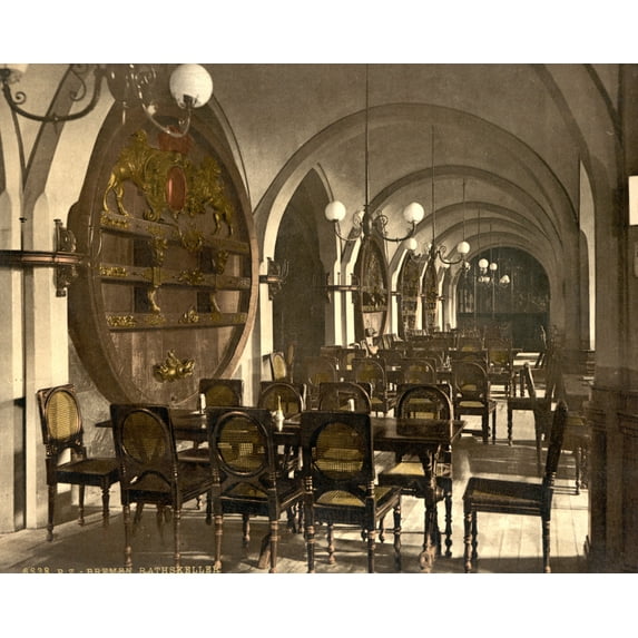 Print: Court House Cellar, Bremen, Germany, circa 1890
