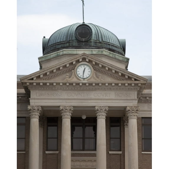 Print: Courthouse Located In The Center Of Downtown Athens, Alabama, 2010