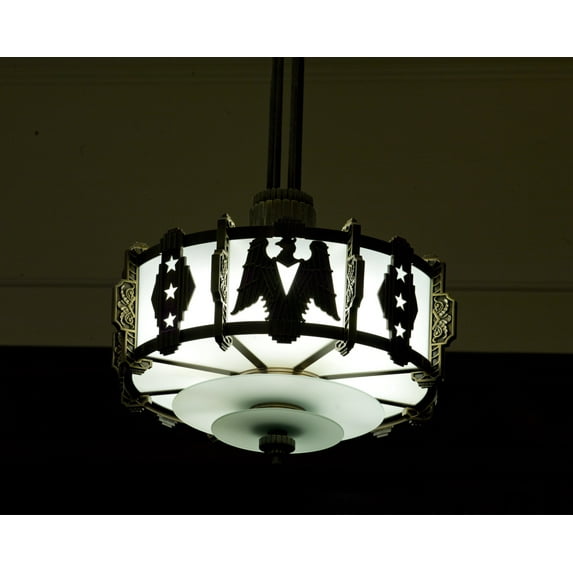 Print: Courtroom Lamp, United States Courthouse, Davenport, Iowa, 2008