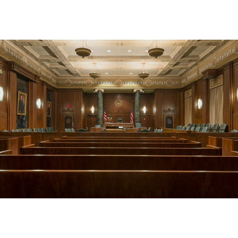 Print Courtroom. The Jack Brooks Federal Building In Beaumont Texas 2013