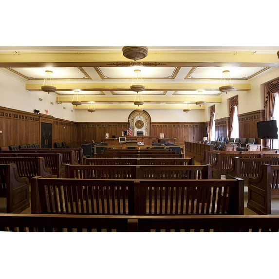 Print: Courtroom, U.S. Post Office And Courthouse, Camden, New Jersey, 2009