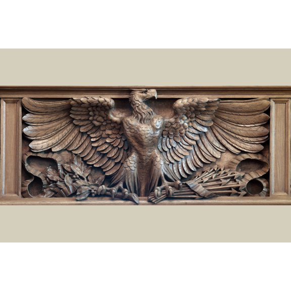 Print: Courtroom Wood Eagle, Byron R. White U.S. Courthouse, Denver