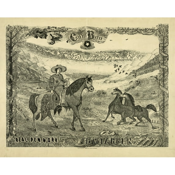 Print: Cowboy, 1886