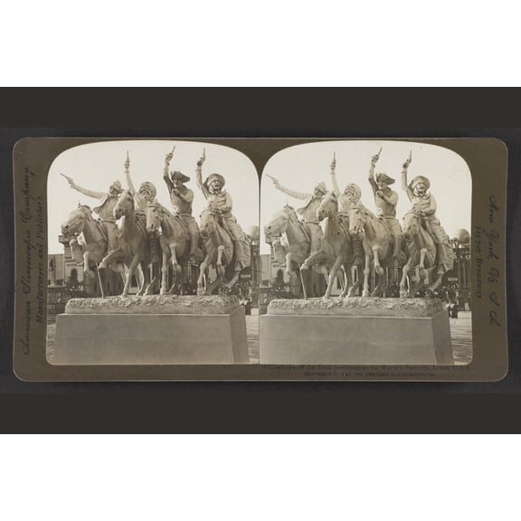 Print: Cowboys Off The Trail - Group At The World's Fair, St. Louis, U. S